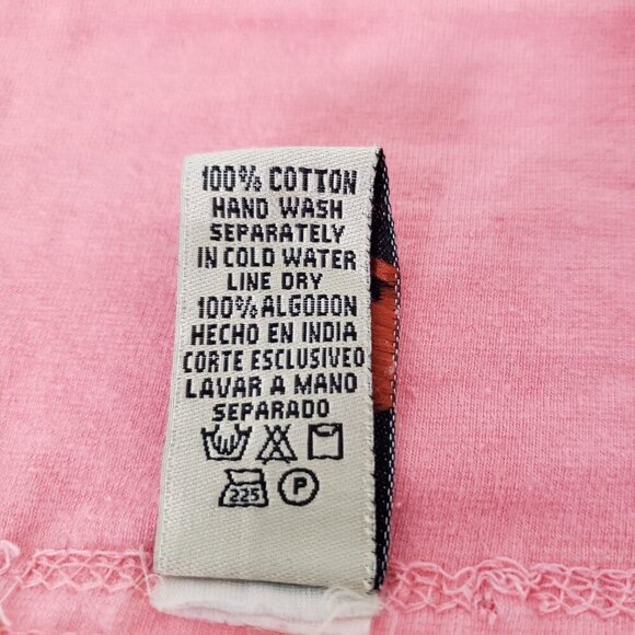 Now & Then Crochet Maxi Skirt Cotton Prairie Boho Pink Pull On Womens Size Large - Picture 6 of 11